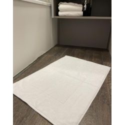 Tapis de bain hôtellerie éponge de coton blanc - PROTOP - 600 gr/m²